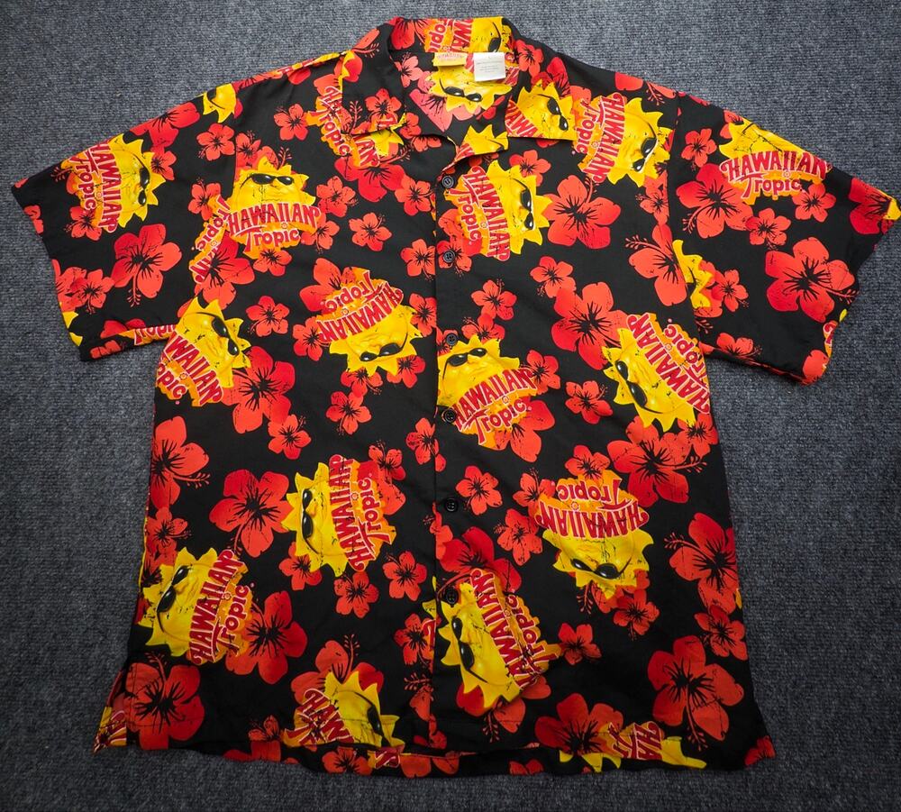 Hawaiian Tropic Suntan Oil Shirt Size Men’s Large